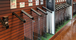 Golf Clubs in Shop