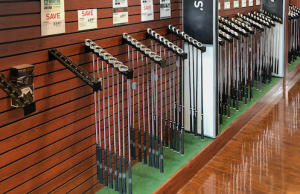 Golf Clubs in Shop