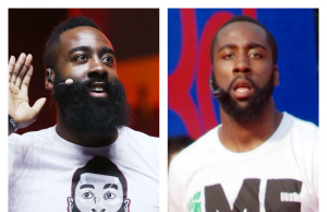 James Harden Beard, No Beard