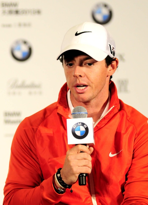 Golfer Rory McIlroy of Northern Ireland speaks during a press conference ahead of the Masters Golf tournament in Shanghai, China, 22 October 2013.