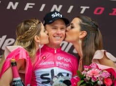 Cervinia, Italy 26 May 2018: Chris Froome